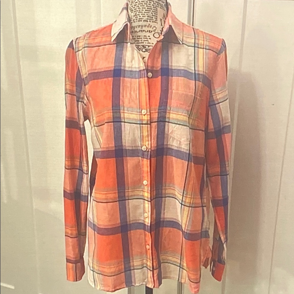 Old Navy Multicolor Plaid Button Down Shirt